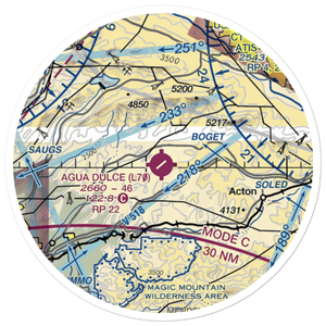 Agua Dulce Airpark (L70) VFR Sectional Sticker (20 mile)