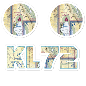 Trona Airport (L72) VFR Sectional Sticker Pack