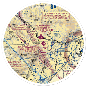 Mountain Valley Airport (L94) VFR Sectional Sticker (30 mile)