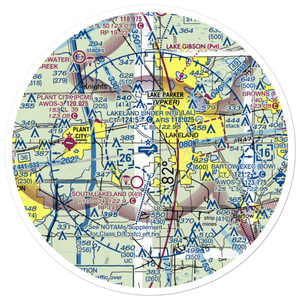 Lakeland Linder International Airport (LAL) VFR Sectional Sticker (30 mile)
