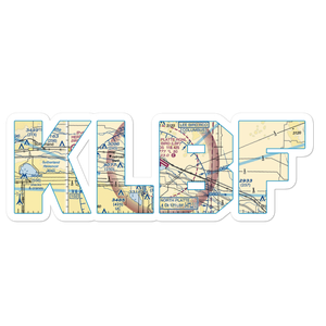 North Platte Regional Airport Lee Bird Field (LBF) VFR Sectional Sticker