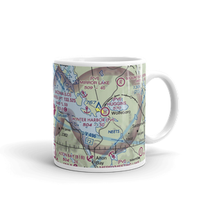 Laconia Municipal Airport (LCI) VFR Sectional  Mug