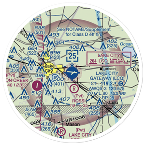 Lake City Gateway Airport (LCQ) VFR Sectional Sticker (20 mile)
