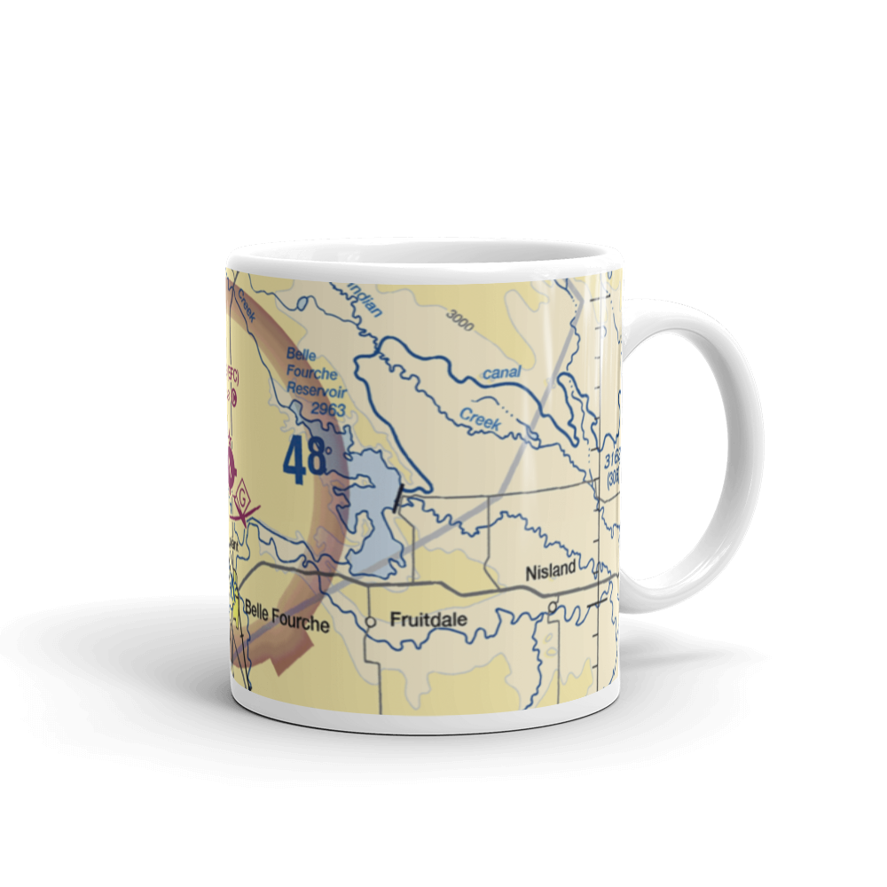 Belle Fourche Municipal Airport (EFC) VFR Sectional  Mug 