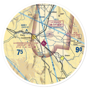 La Grande/Union County Airport (LGD) VFR Sectional Sticker (30 mile)