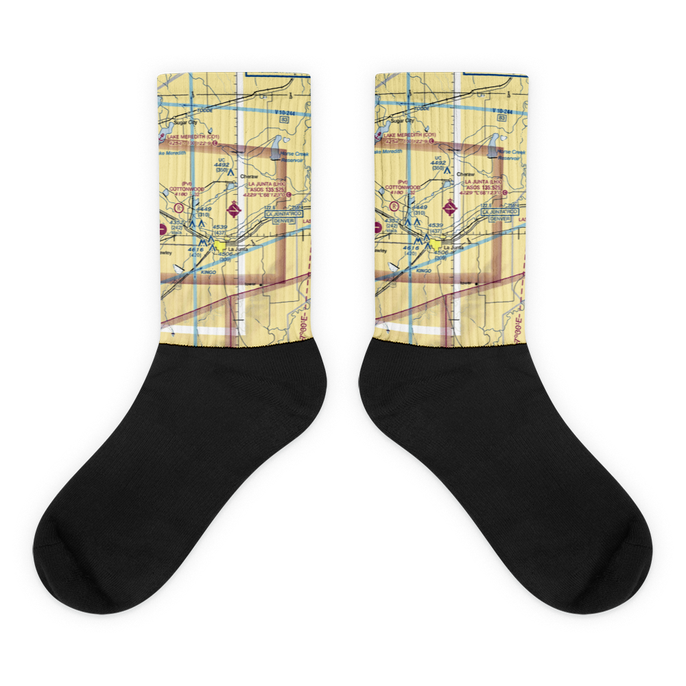 La Junta Municipal Airport (LHX) VFR Sectional Socks 