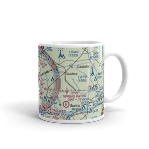 Triangle North Executive Airport (LHZ) VFR Sectional  Mug