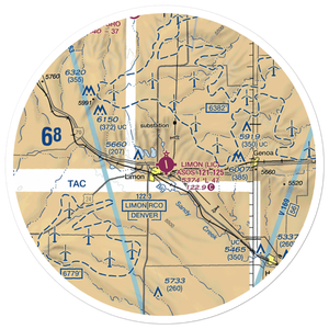Limon Municipal Airport (LIC) VFR Sectional Sticker (30 mile)