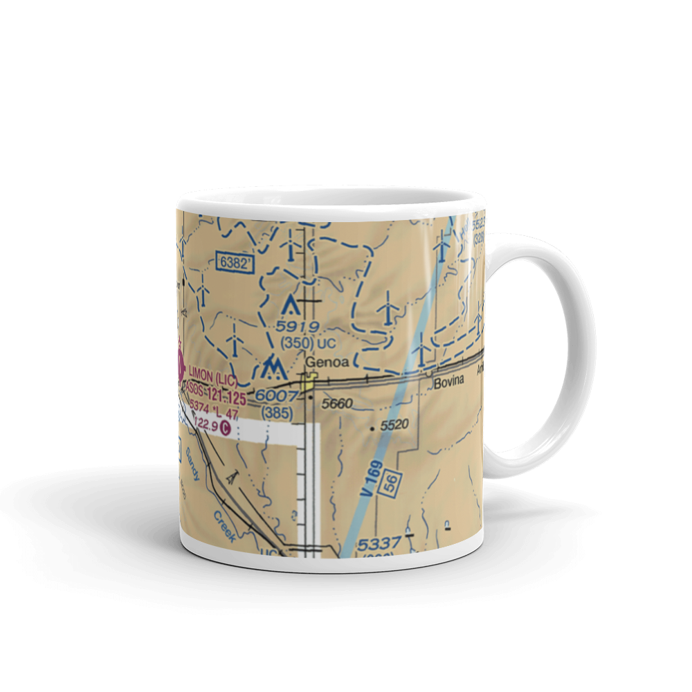 Limon Municipal Airport (LIC) VFR Sectional  Mug 