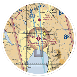 Lake County Airport (LKV) VFR Sectional Sticker (30 mile)