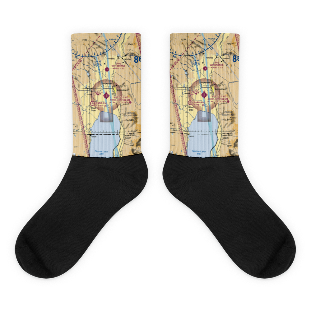 Lake County Airport (LKV) VFR Sectional Socks 