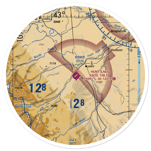 Hunt Field (LND) VFR Sectional Sticker (30 mile)