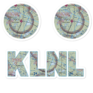 Kings Land O' Lakes Airport (LNL) VFR Sectional Sticker Pack
