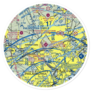 Wings Field (LOM) VFR Sectional Sticker (30 mile)