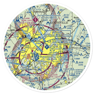 Bowman Field (LOU) VFR Sectional Sticker (30 mile)