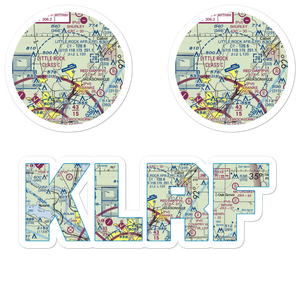 Little Rock Air Force Base (LRF) VFR Sectional Sticker Pack