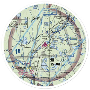 Lincoln Regional Airport (LRG) VFR Sectional Sticker (30 mile)
