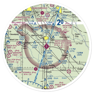 Lawrence Smith Memorial Airport (LRY) VFR Sectional Sticker (30 mile)