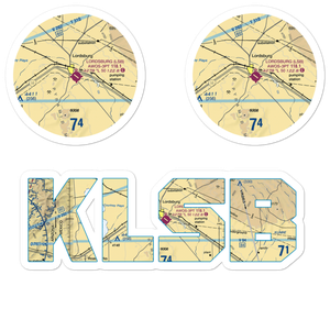 Lordsburg Municipal Airport (LSB) VFR Sectional Sticker Pack