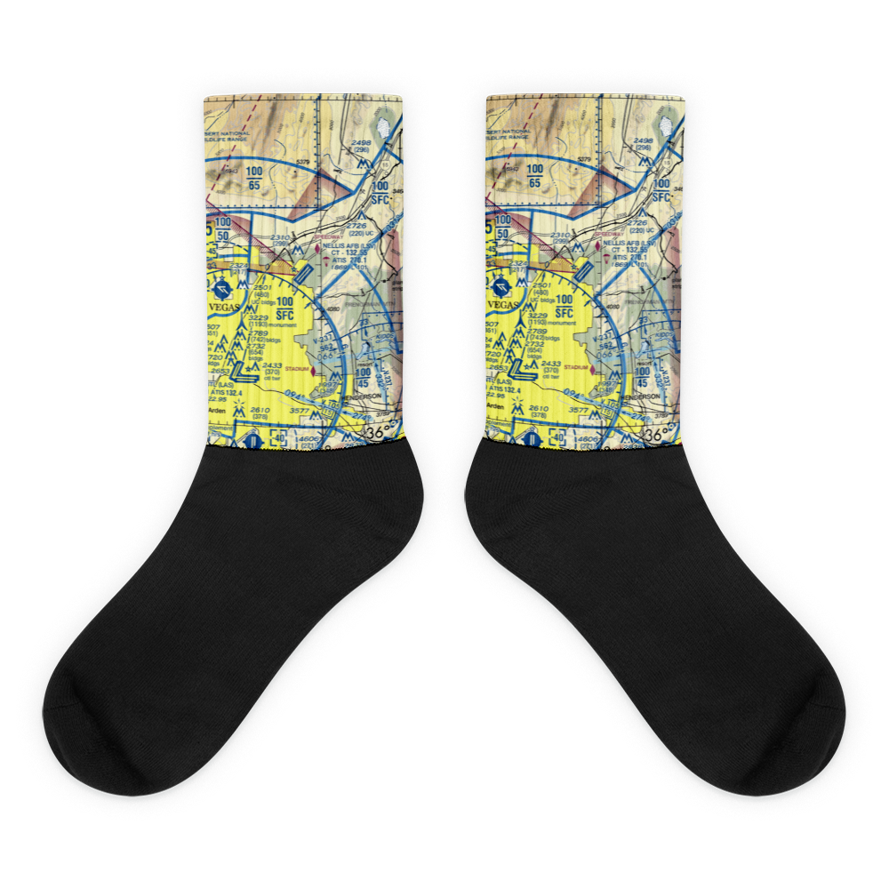 Nellis Air Force Base (LSV) VFR Sectional Socks 