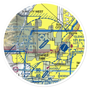 Luke Air Force Base (LUF) VFR Sectional Sticker (20 mile)