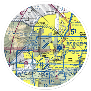 Luke Air Force Base (LUF) VFR Sectional Sticker (30 mile)