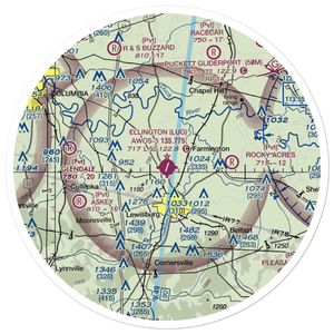 Ellington Airport (LUG) VFR Sectional Sticker (30 mile)