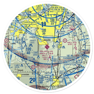 Airlake Airport (LVN) VFR Sectional Sticker (30 mile)