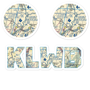 Greenbrier Valley Airport (LWB) VFR Sectional Sticker Pack