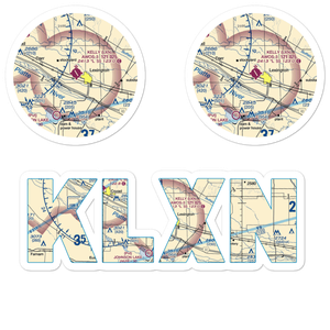 Jim Kelly Field (LXN) VFR Sectional Sticker Pack