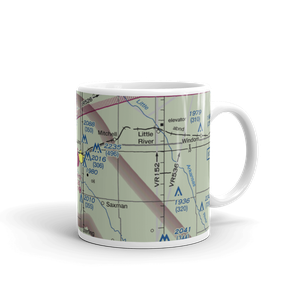 Lyons-Rice County Municipal Airport (LYO) VFR Sectional  Mug