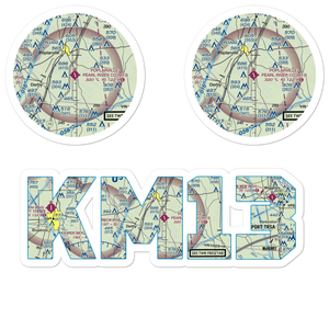 Poplarville Pearl River County Airport (M13) VFR Sectional Sticker Pack