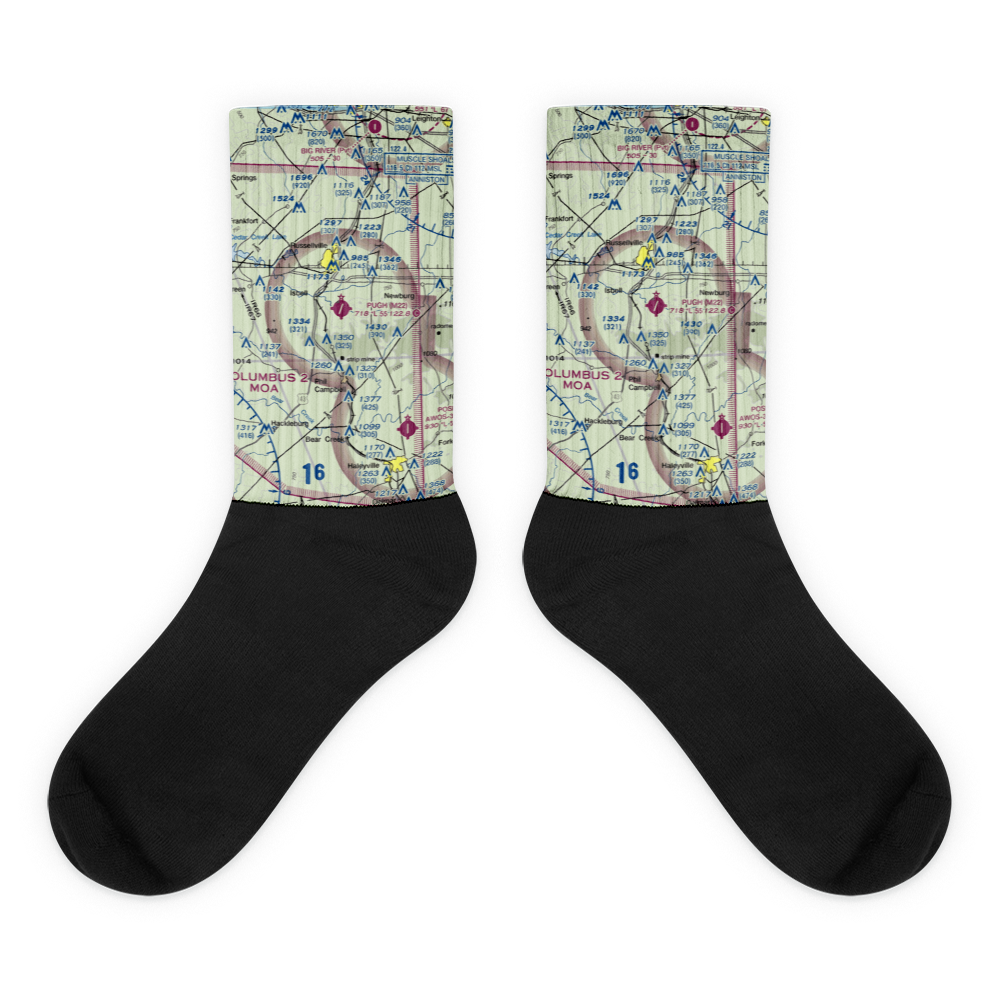 Bill Pugh Field (M22) VFR Sectional Socks 