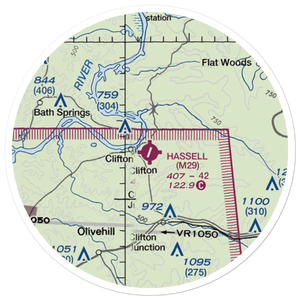 Hassell Field (M29) VFR Sectional Sticker (20 mile)