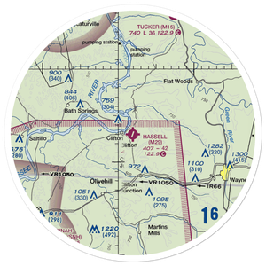 Hassell Field (M29) VFR Sectional Sticker (30 mile)
