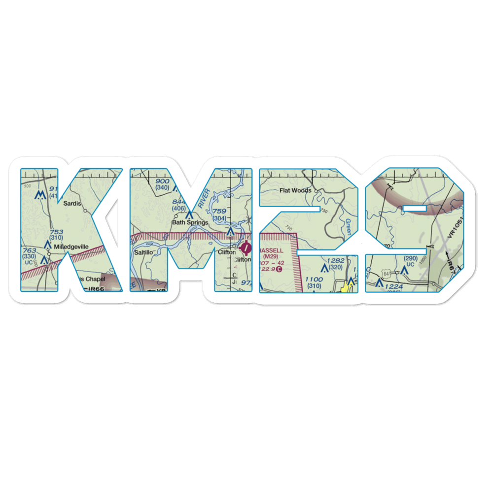 Hassell Field (M29) VFR Sectional Sticker 