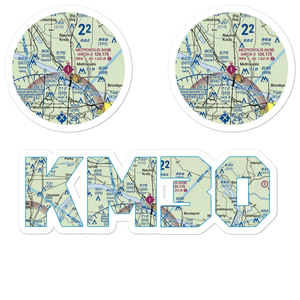 Metropolis Municipal Airport (M30) VFR Sectional Sticker Pack