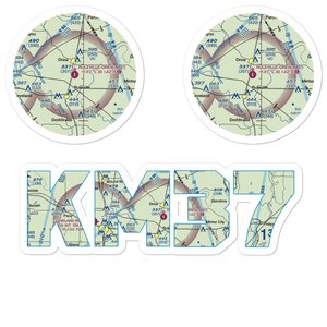 Ruleville Drew Airport (M37) VFR Sectional Sticker Pack