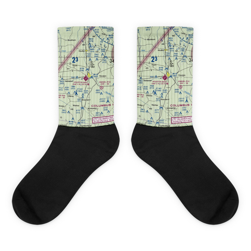 Houston Municipal Airport (M44) VFR Sectional Socks 
