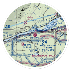 Boardman Airport (M50) VFR Sectional Sticker (30 mile)