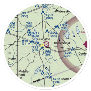 Franklin Wilkins Airport (M52) VFR Sectional Sticker (20 mile)