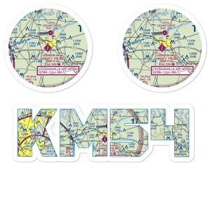 Lebanon Municipal Airport (M54) VFR Sectional Sticker Pack