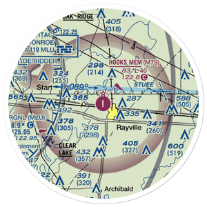 John H Hooks Jr Memorial Airport (M79) VFR Sectional Sticker (20 mile)