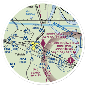 Scott Airport (M80) VFR Sectional Sticker (20 mile)
