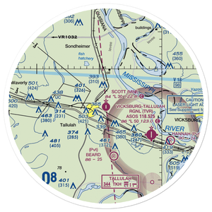 Scott Airport (M80) VFR Sectional Sticker (30 mile)