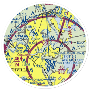Cornelia Fort Airpark (M88) VFR Sectional Sticker (20 mile)