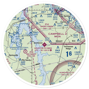 Houston County Airport (M93) VFR Sectional Sticker (30 mile)