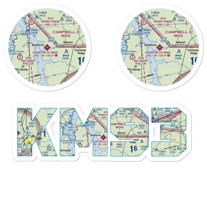 Houston County Airport (M93) VFR Sectional Sticker Pack
