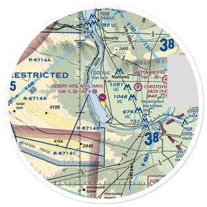 Desert Aire Regional Airport (M94) VFR Sectional Sticker (30 mile)