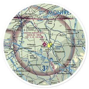 Malone Dufort Airport (MAL) VFR Sectional Sticker (30 mile)